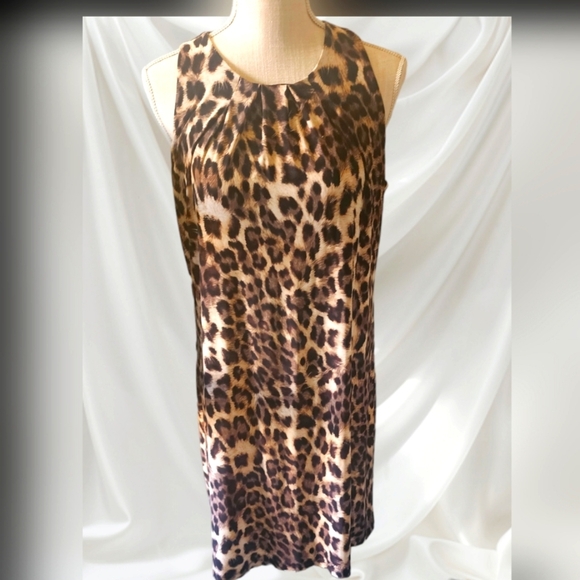 Chic Leopard Print Sleeveless Dress - Picture 1 of 1